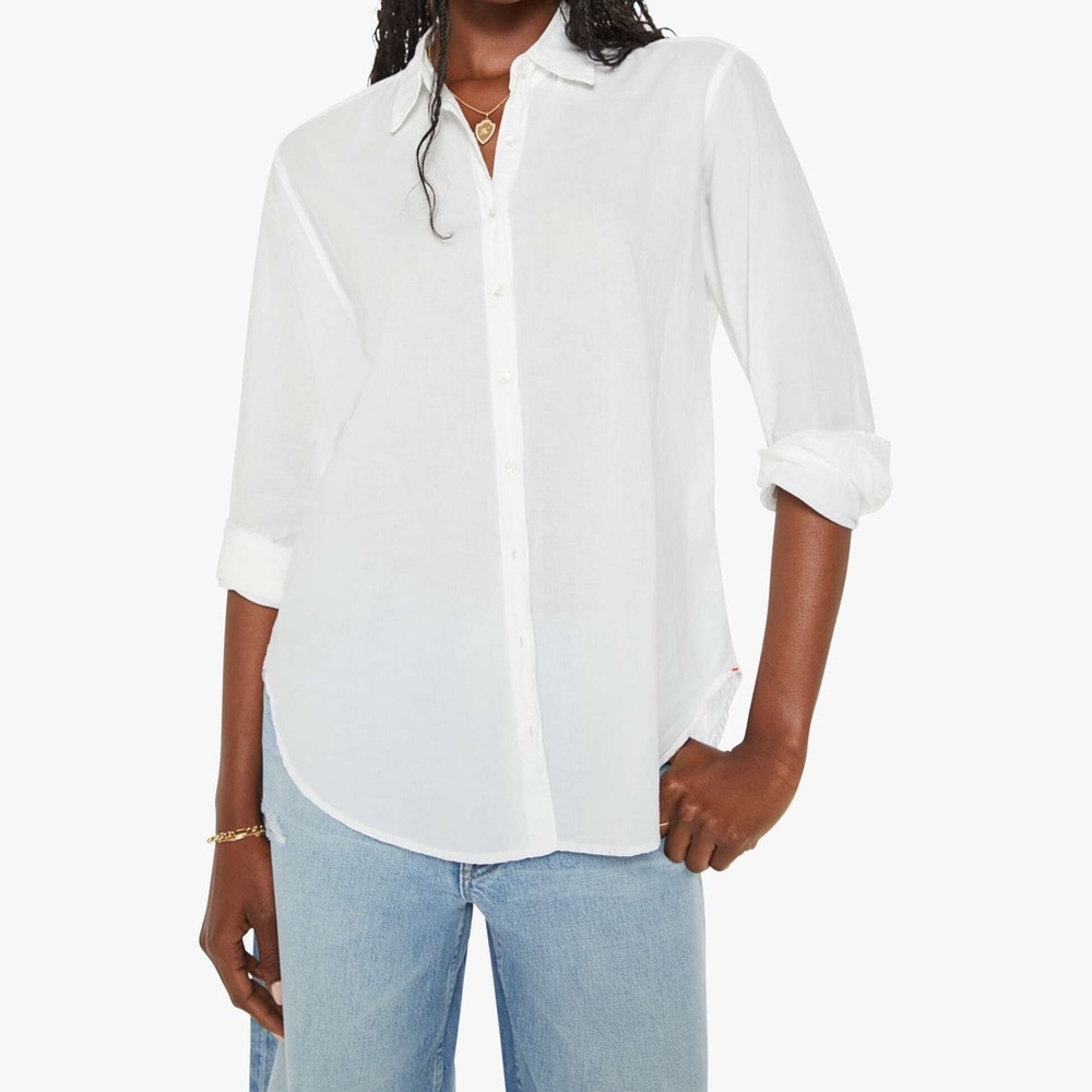 Xirena Classic White Button-Up Shirt